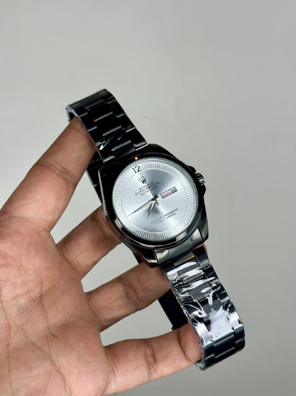 [TG-24631-95999f93] ساعة رجالي ستانلس ستيل مينا أبيض