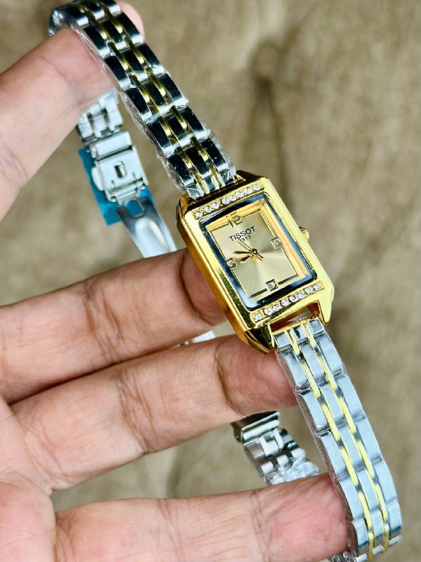 [TG-25023-9b7d0232] ساعة يد ذهبية مستطيلة
