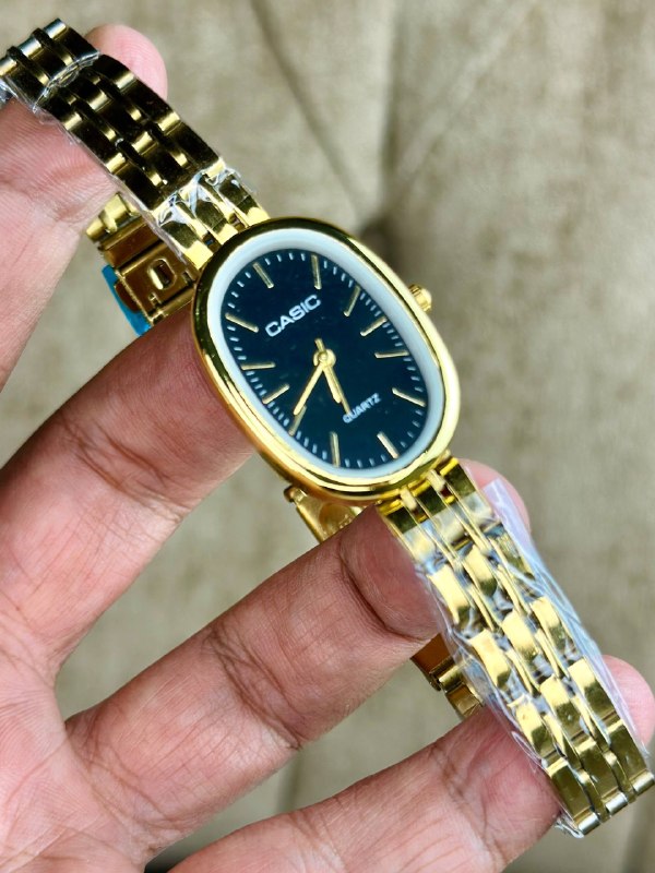 [TG-25026-6b208997] ساعة كاسيو حريمي ذهبي في فضي