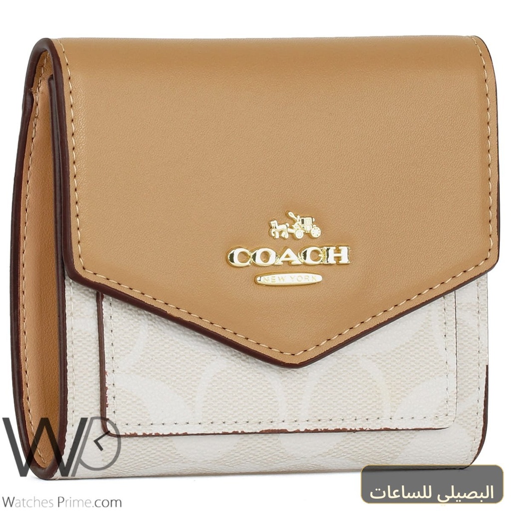 [L8350] محفظة كوتش COACH حريمي جلد أسود سيجنتشر بارز موديل CZ341