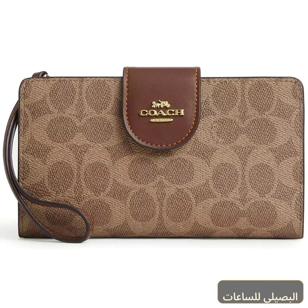 محفظة موبايل كوتش COACH حريمي سيجنتشر بسوار معصم CW780