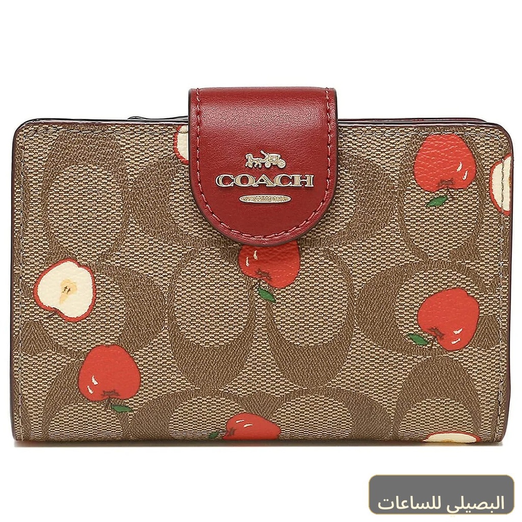 محفظة كوتش حريمي أحمر جلد لامع سيجنتشر CV414