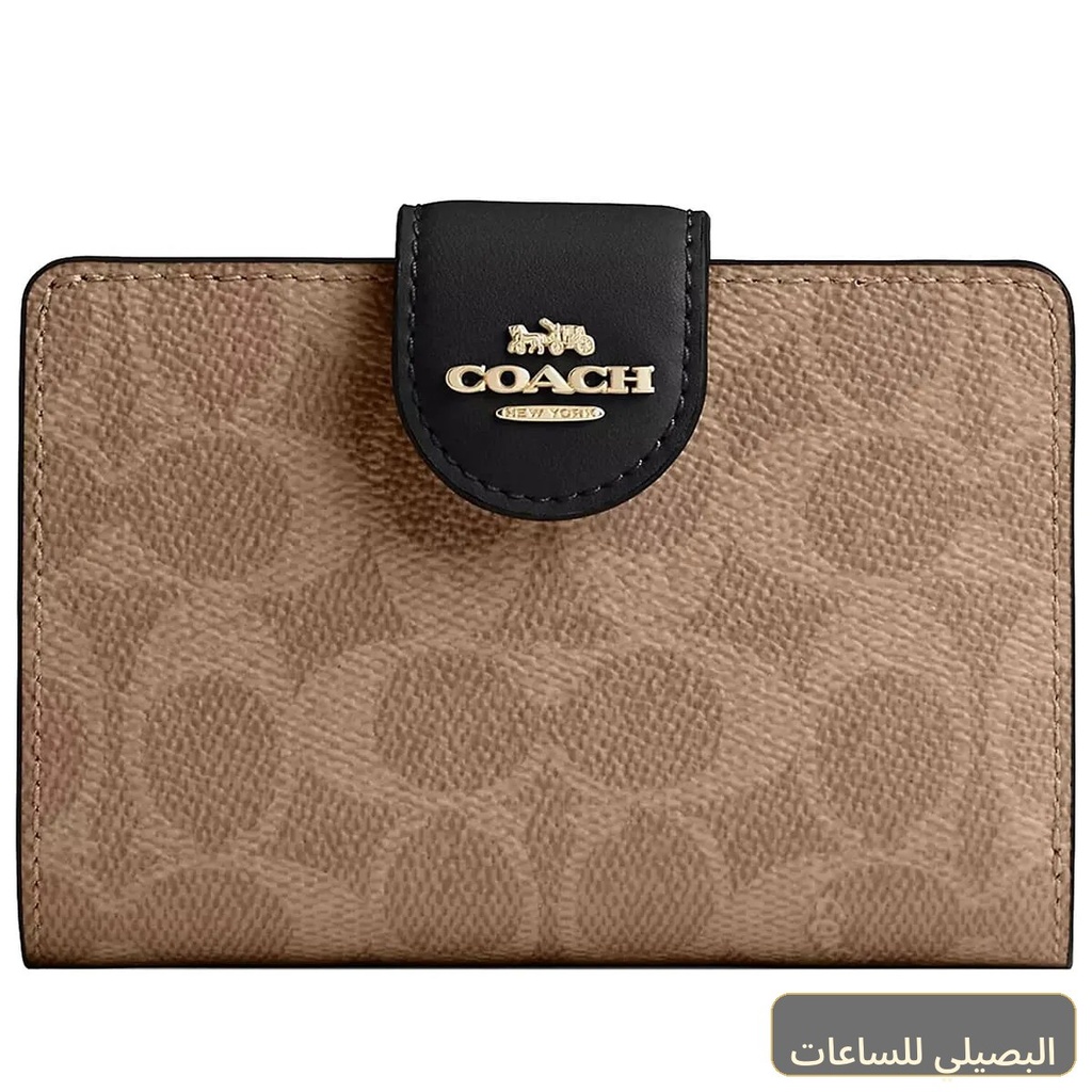 [L8370] محفظة كوتش COACH حريمي سيجنتشر بنقشة الورود والأوراق CW786