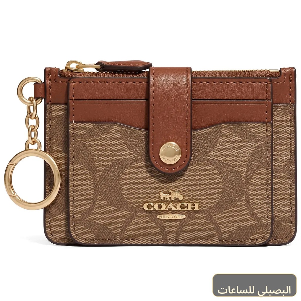 محفظة كروت كوتش Coach حريمي سيجنتشر مونوغرام موديل C7398