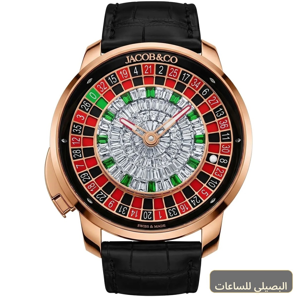 [4715] ساعة جاكوب آند كو كازينو توربيون للرجال بتصميم روليت