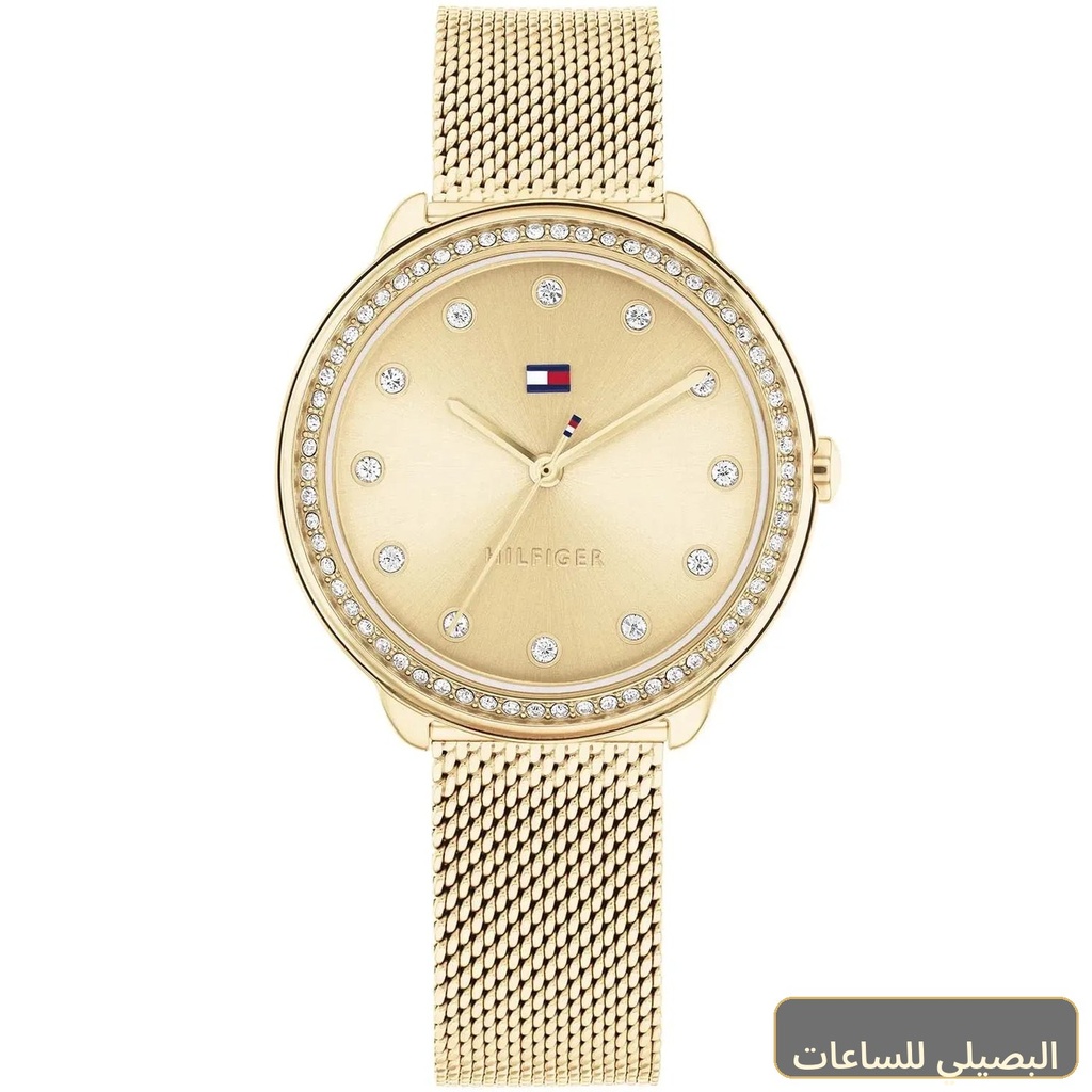 [58667] ساعة تومي هيلفيغر ديمي للنساء 1782699 ذهبية ستانلس ستيل